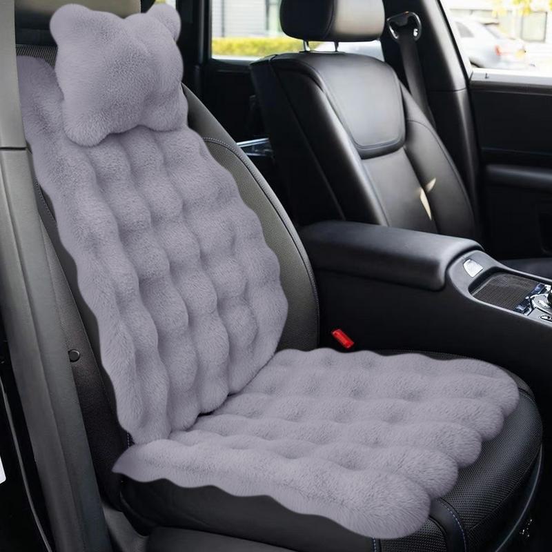 3 buc Puffys pernă auto set pernă scaun auto de iarnă îngroșată caldă pernă de pluș respirabil protector mat pad auto accesor