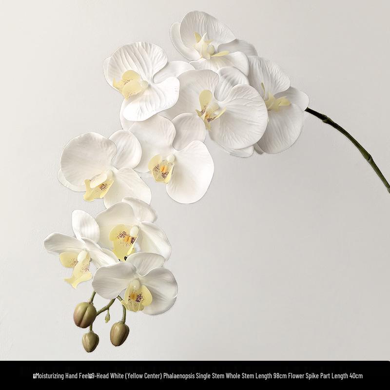 Light Luxury Phalaenopsis Artificial Floral Arrangement for Dining Table Decoration