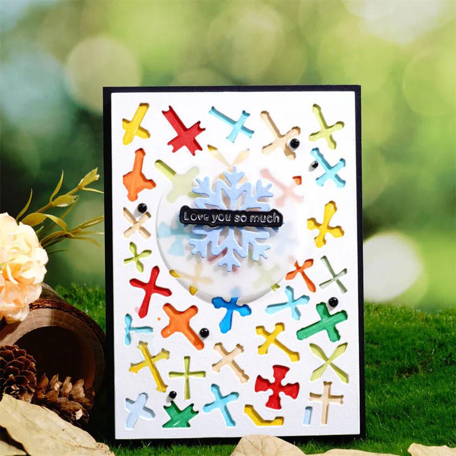 Little Cross Background Board Metal Cutting Dies Stencils for DIY Scrapbook Photo Album Paper Card Decorative Craft Embossing Dies