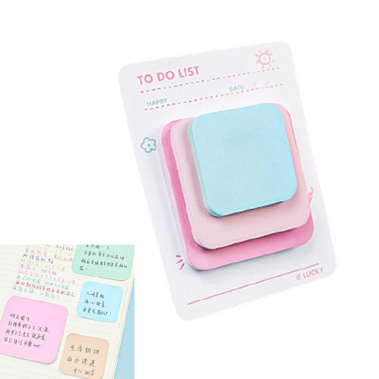 Adhesive Sticky Note Lovely Sticky Notes Aesthetic Memos Pad Colorful Note Pad School Office Supplies