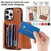 Lanyard Leather Purse Phone Case for iPhone 17 Air 16E 16 Pro Max 15 Plus 14 13 12 11 X XS XR Flip Holder Wallet Card Cover Etui