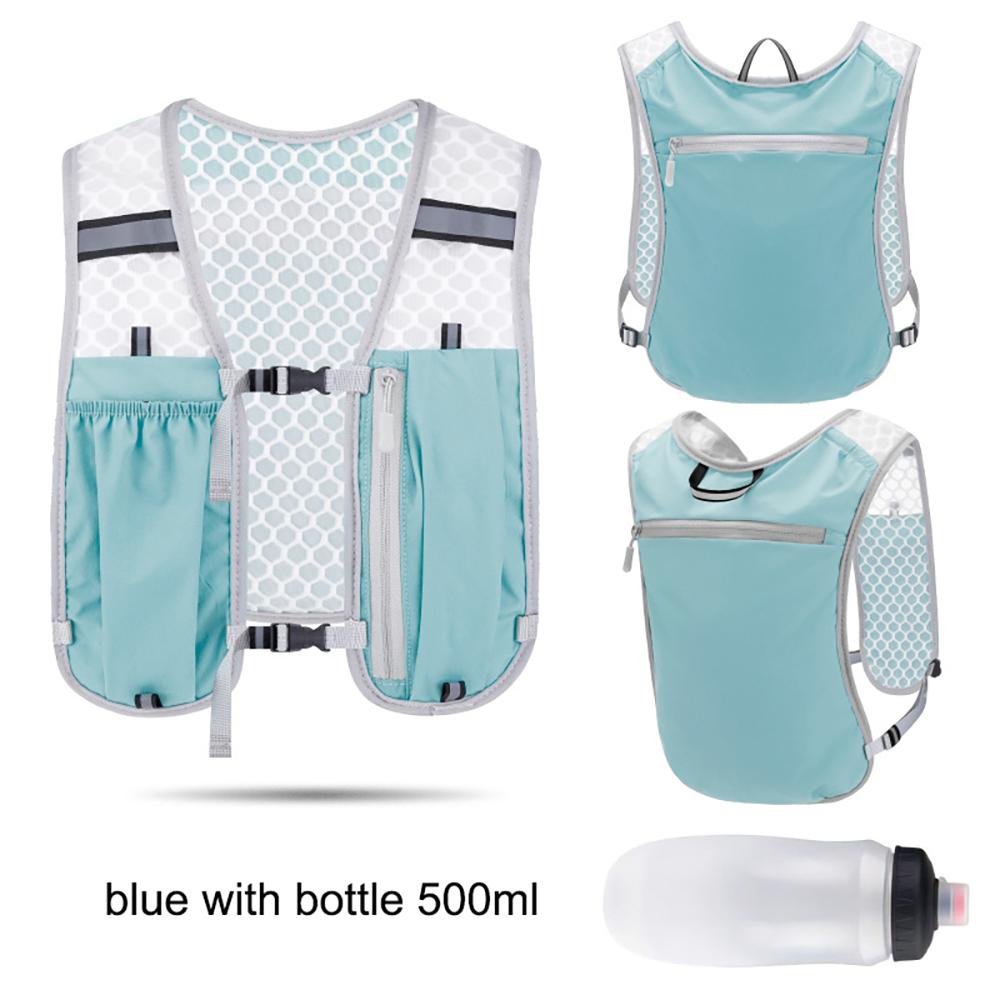 Running Backpack Vest With Bottle Hydration Trail Light Weight Cycling Run Jogging Marathon Riding Climbing Bag Waterproof