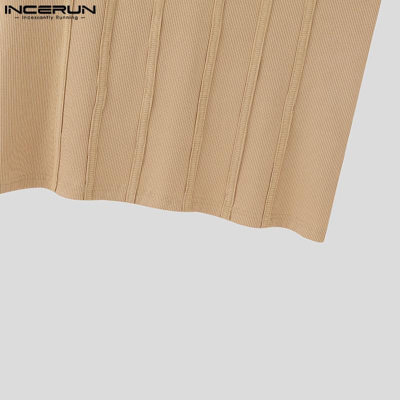 INCERUN Men Sleeveless Casual Fitted Gym Sport Tank Tops