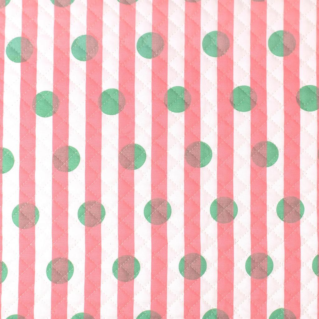 COLORFUL TEXTILE MARKET Pink Dot Stripe Quilting 110cm X D01E0910 & Fabric, 100cm,