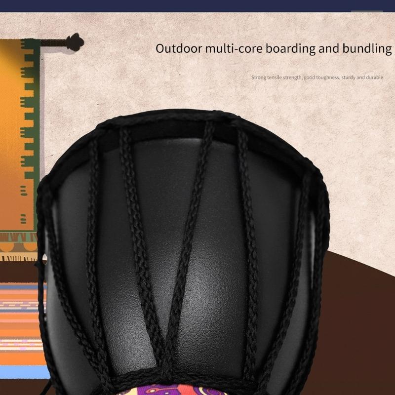 4Inch African Hand Drum Musical Instrument Children Drum Musical Toy Unique Pattern Small Drum Percussions Toy