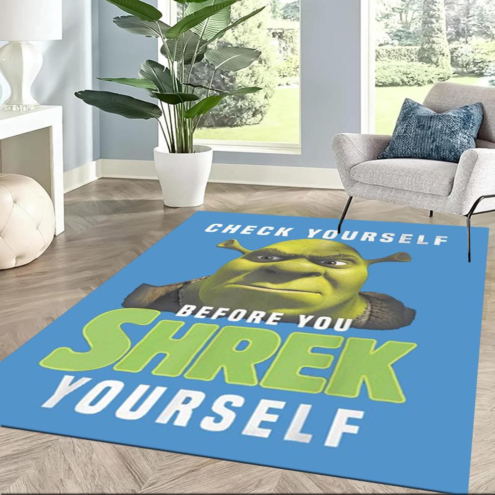 Shrek's Epic Adventures Square Rugs Are a Great Choice for Living Rooms, Bedrooms, Home Décor, and As Gifts.
