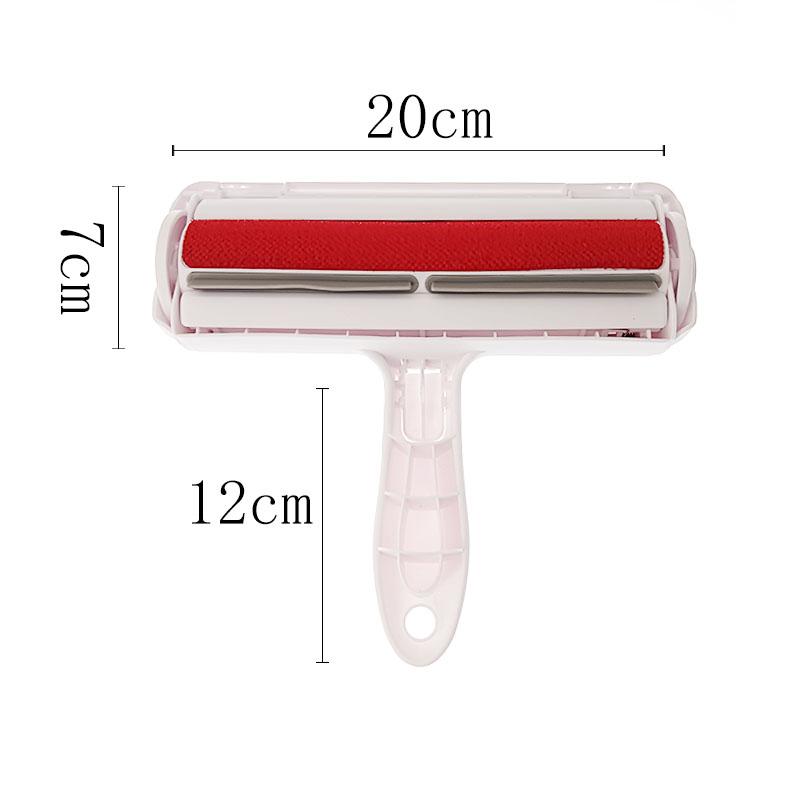 Chom Roller Animal Hair Brush Pet Hair Remover Roller 2-Way Removing Dog Cat Hair From Furniture Self-cleaning Lint One Hand