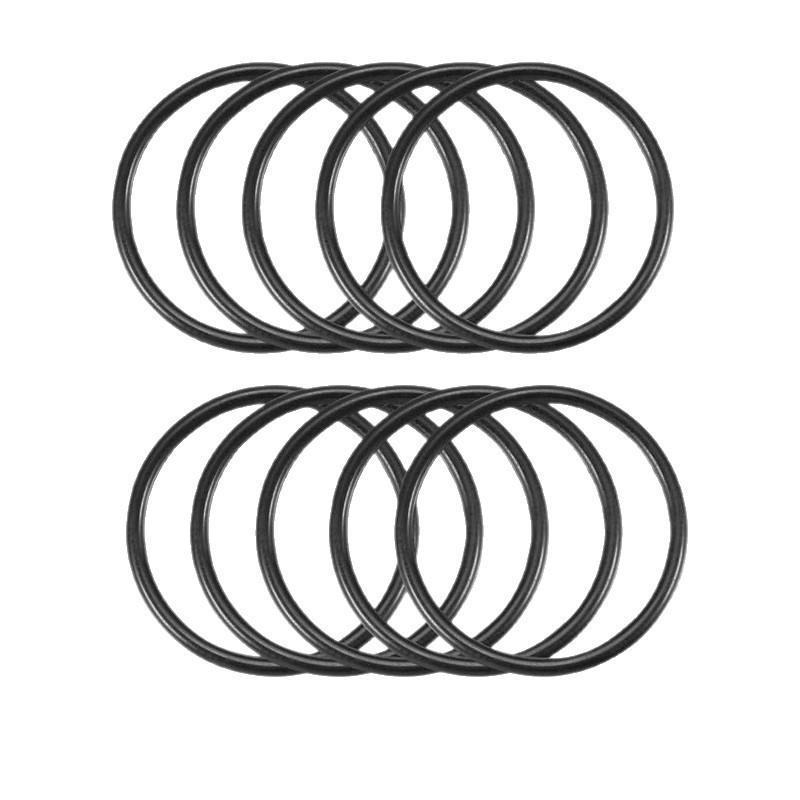 Black Nitrile Rubber O-Ring Set - 100pcs, Inner Dia. 16mm, Outer Dia. 18mm