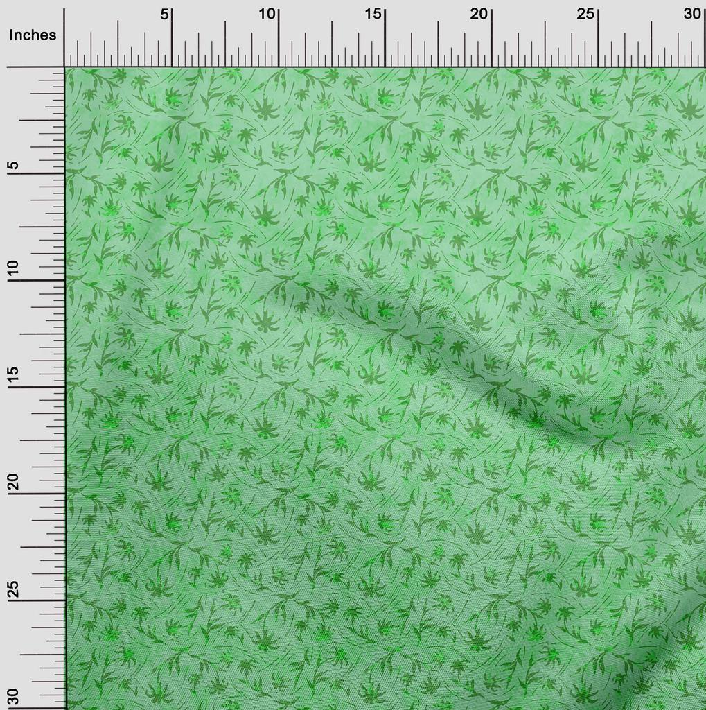 oneOone Cotton Flex Green Fabric Batik Sewing Craft Projects Fabric Prints By Yard 40 Inch