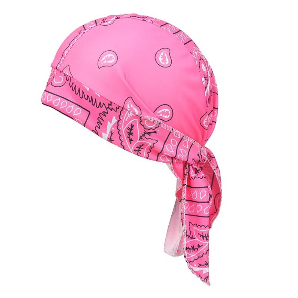 Cashew Print Cycling Headscarf Breathable Men's Pirate Hat Paisley Printed Headscarf For Men Women