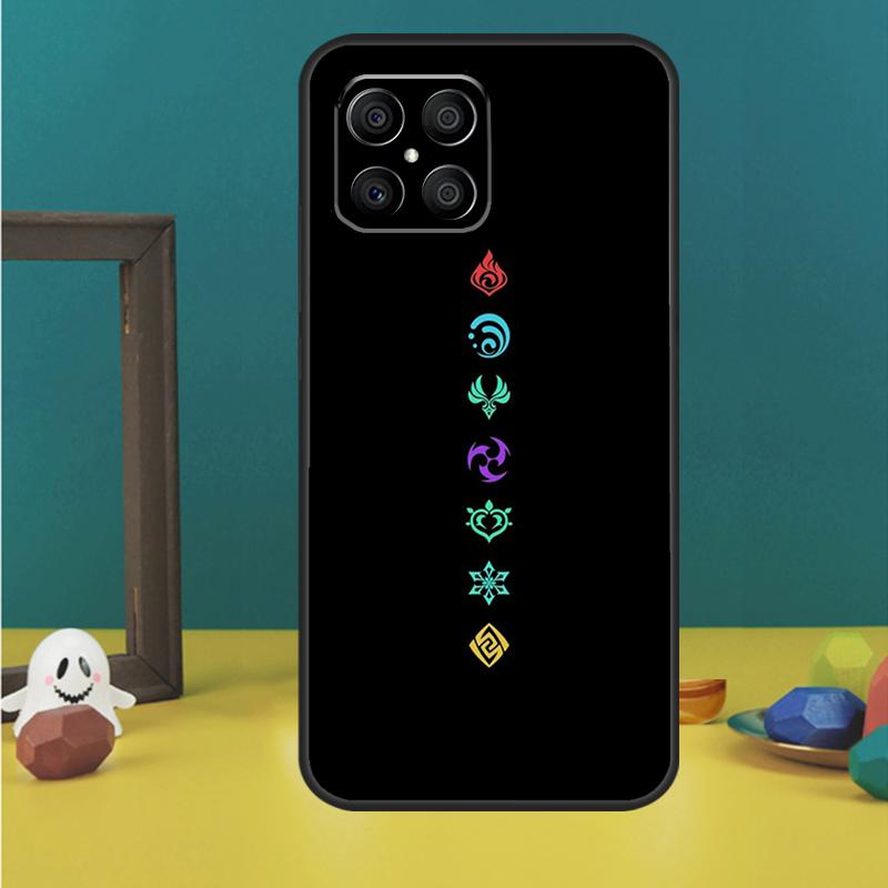 Genshin Impact Elements Case For Honor 200 Lite Magic 7 6 5 Pro Honor X9c X9b X9a X8b X8a X8 X9 50 70 90 Lite Cover