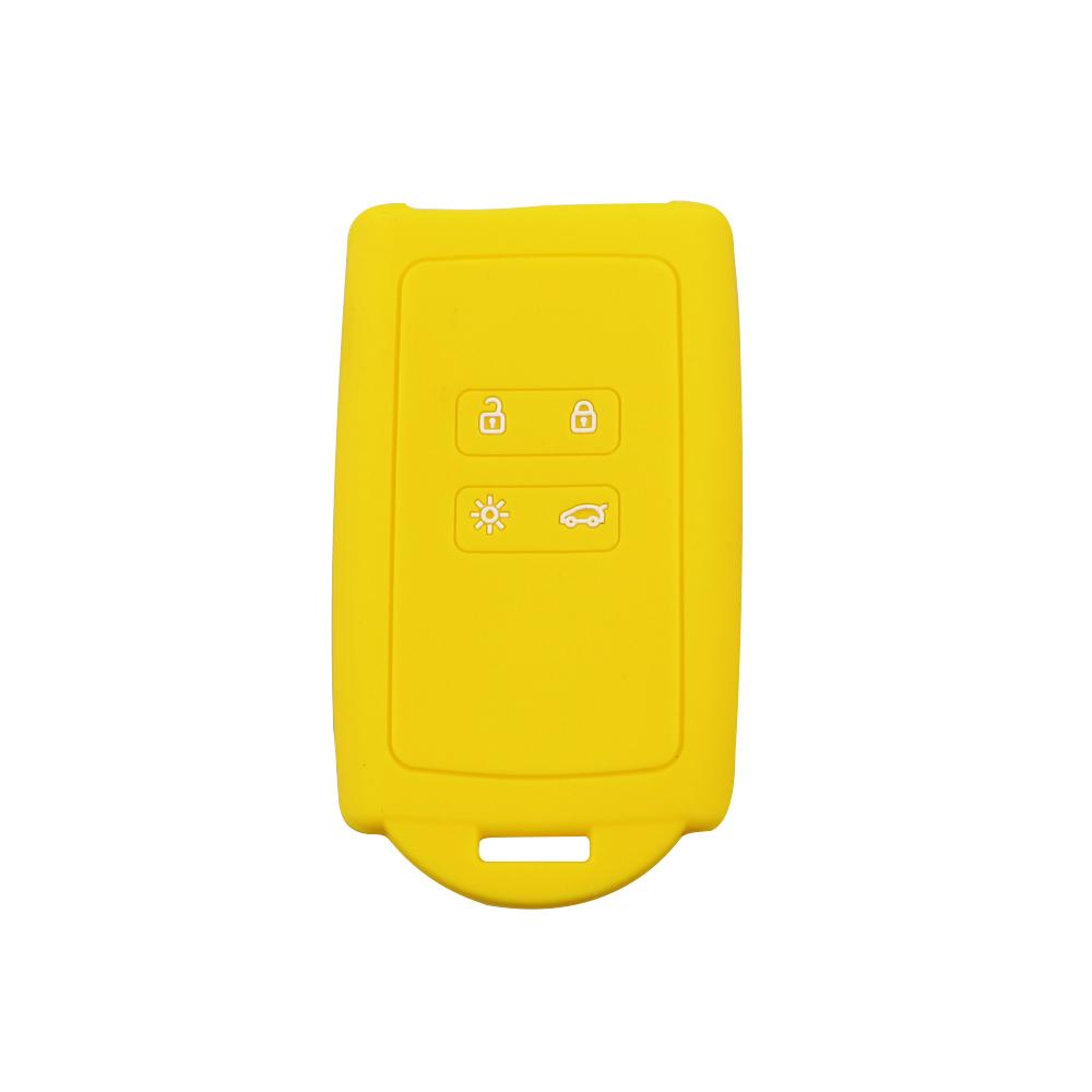 Silicone Car Key Cover Set Fit for Renault Koleos Kadjar Megan 2016-2020 for Samsung QM6 Remote Key Holder Protector Case