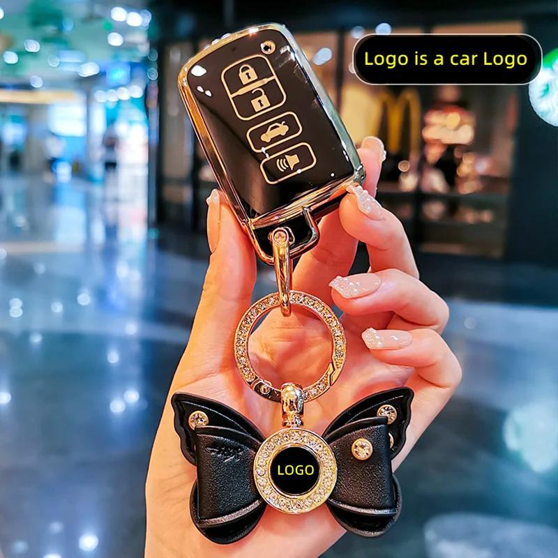 Styling Mouldings New TPU Car Remote Key Case Cover Protect Shell Bag For Toyota Camry Corolla RAV4 Highlander Avalon 2015 - 201