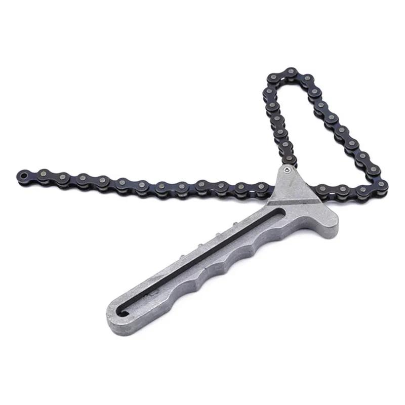 High Quality Adjustable Car Engine Oil Filter Chain Grip Wrench Spanner Remover Tools Plier Car Repair Tools