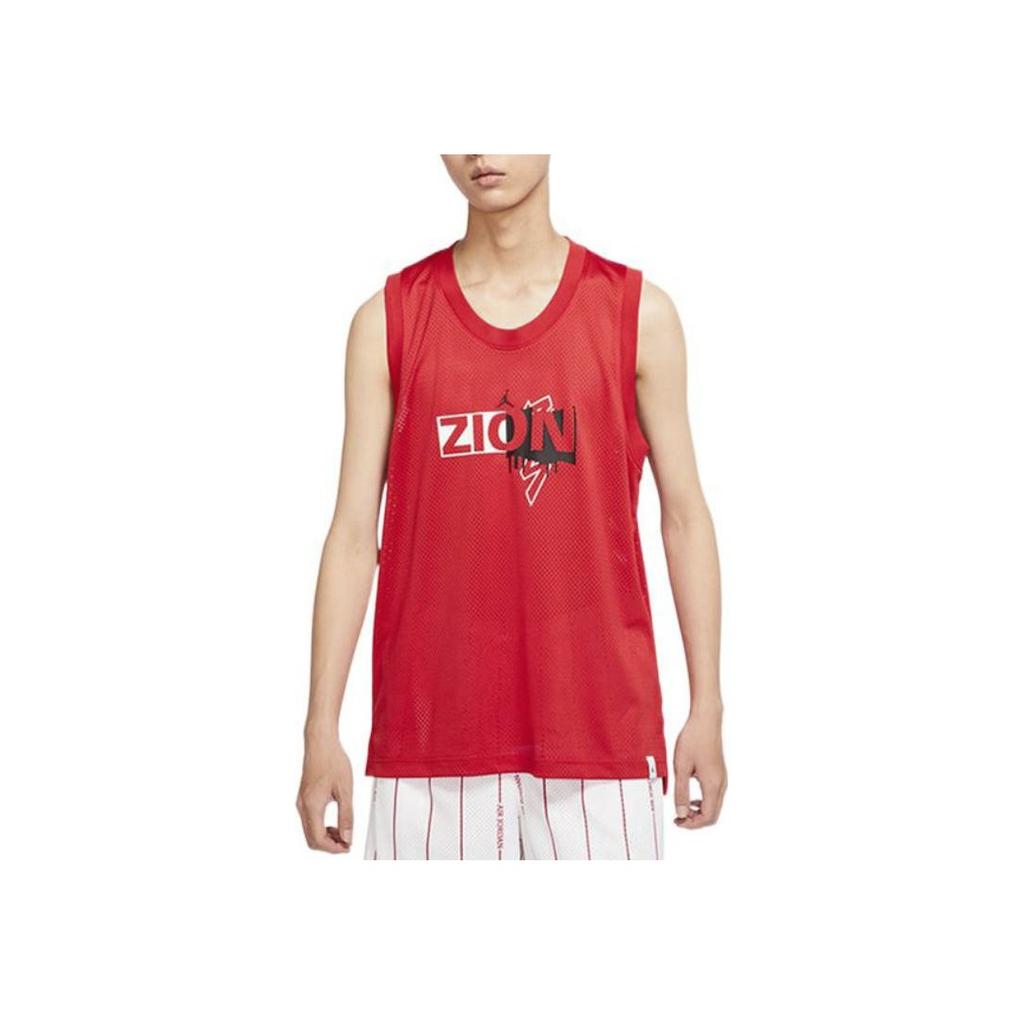 Jordan Zion Collection Casual Sports Alphabet Quick-Dry Tank Top Men Tops Red DX6583-657