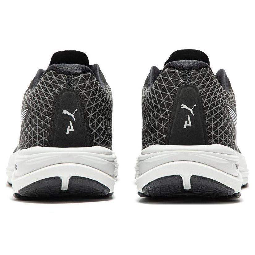 Puma Velocity Nitro 2 Wtr Bequemes Stoff Rutschfest Langlebig Low-Top Trainings Laufschuhe Herren Sneaker Schwarz Weiß 376917-01