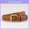 Ladies Leather Waist Belt With Pin Buckle For Dress And Jeans Fashion Accessory