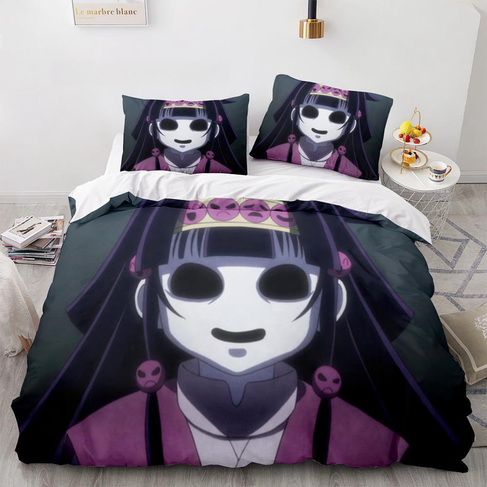 Fashion 3d Printing Anime Hunter × Hunter Bedding Set Single Twin Full Queen King Size Bed Set Adult Kid Bedroom Duvetcover Sets