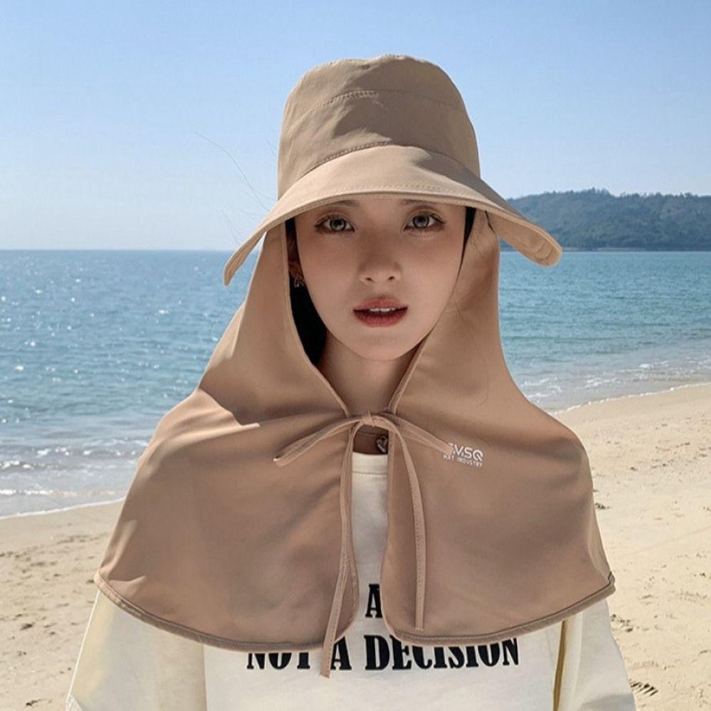 UV Anti Mountaineering Hat Wide Brim Hiking Bucket Hat Foldable Shawl Fisherman Hat Outdoor