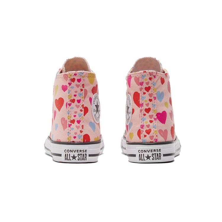 Converse Chuck Taylor All Star Tela Resistenti Alte Scarpe da Ginnastica per Bambini Scarpe da Ginnastica per Bambini Rosa Arancione Multicolore 671608C