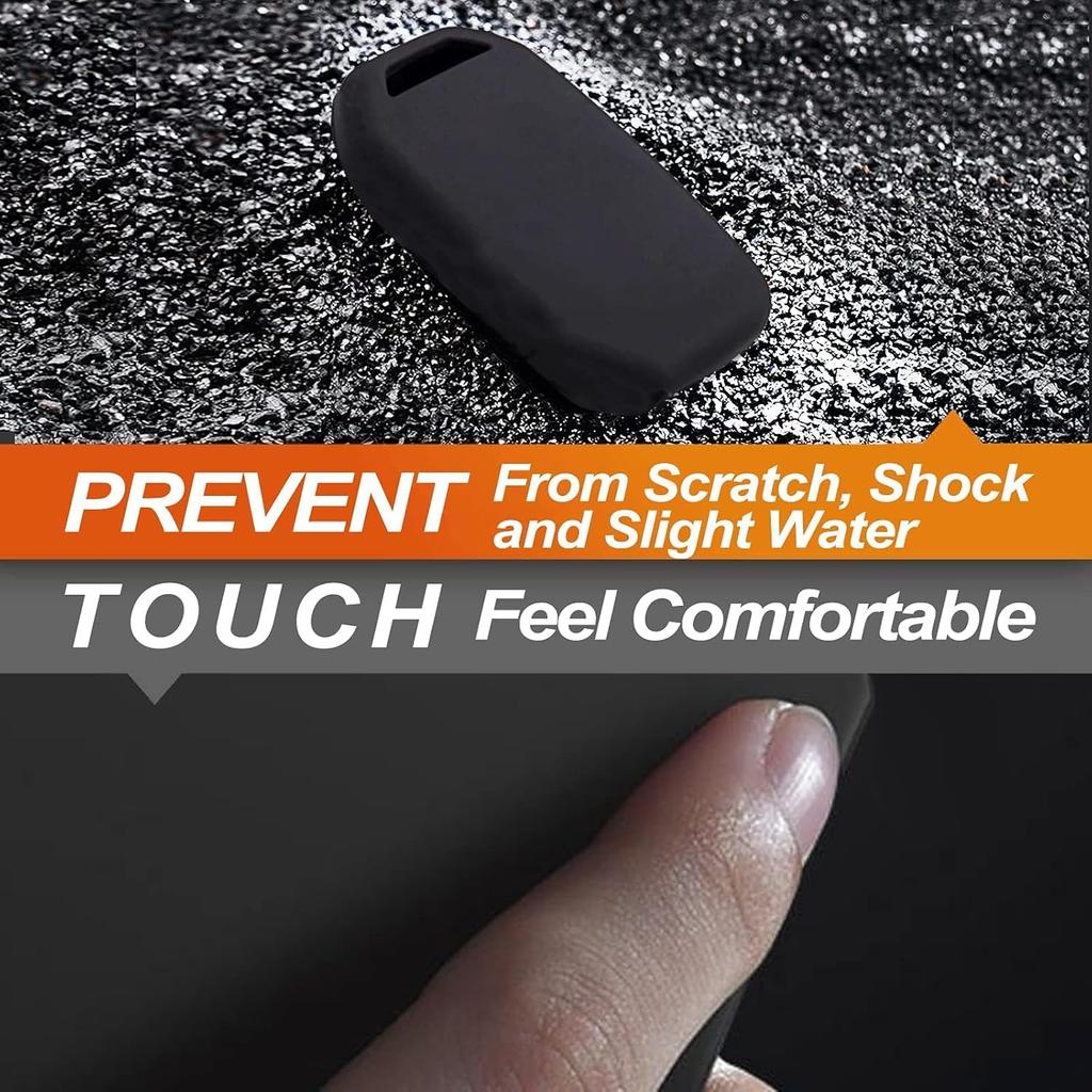 Silicone Key Fob Cover Fit for Hyundai Sonata Santa Fe Tucson Ioniq Palisade Santa Cruz Smart 5 Buttons | Car Accessories | Remote Key Protection