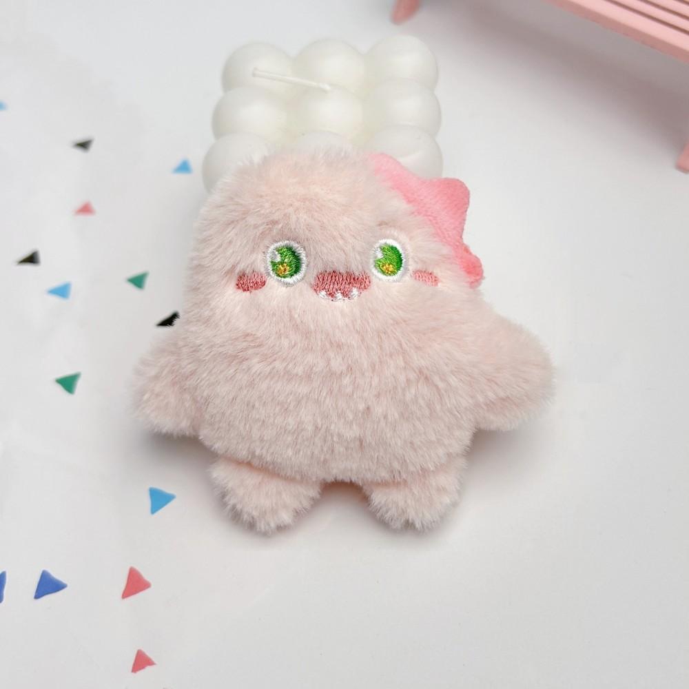 Trend Little Monster Pendant Cute Keychain Cartoon Plush Backpack Pendant For Gifts Plush розовый