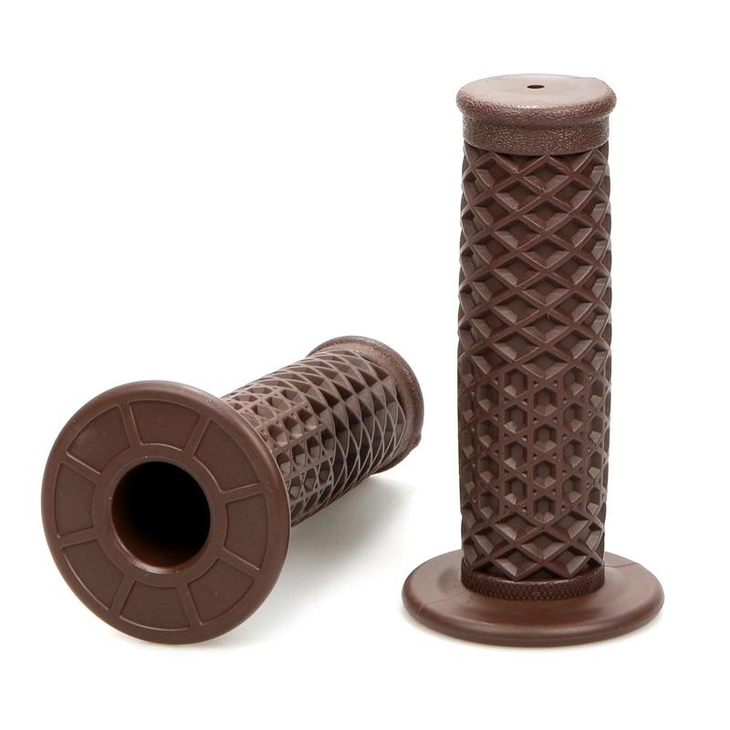 1 Pair Universal 22MM Classic Vintage Motorbike Grips Cover forHarley forYamaha Vintage Scooter Motorbike Handle Rubber Sleeve Kit