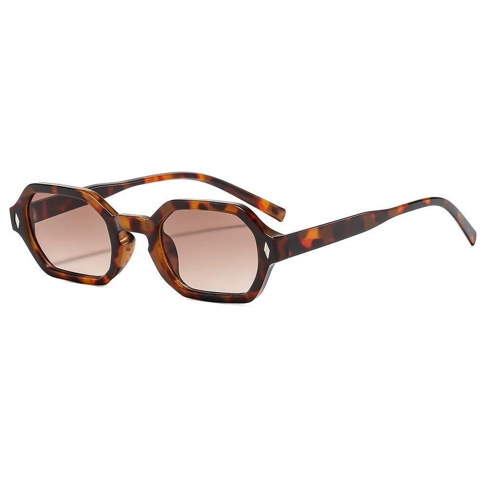 

Modern Hexagon Acrylic Sunglasses With Uv380 Protection For Fashion And Outdoor Activities StyleI