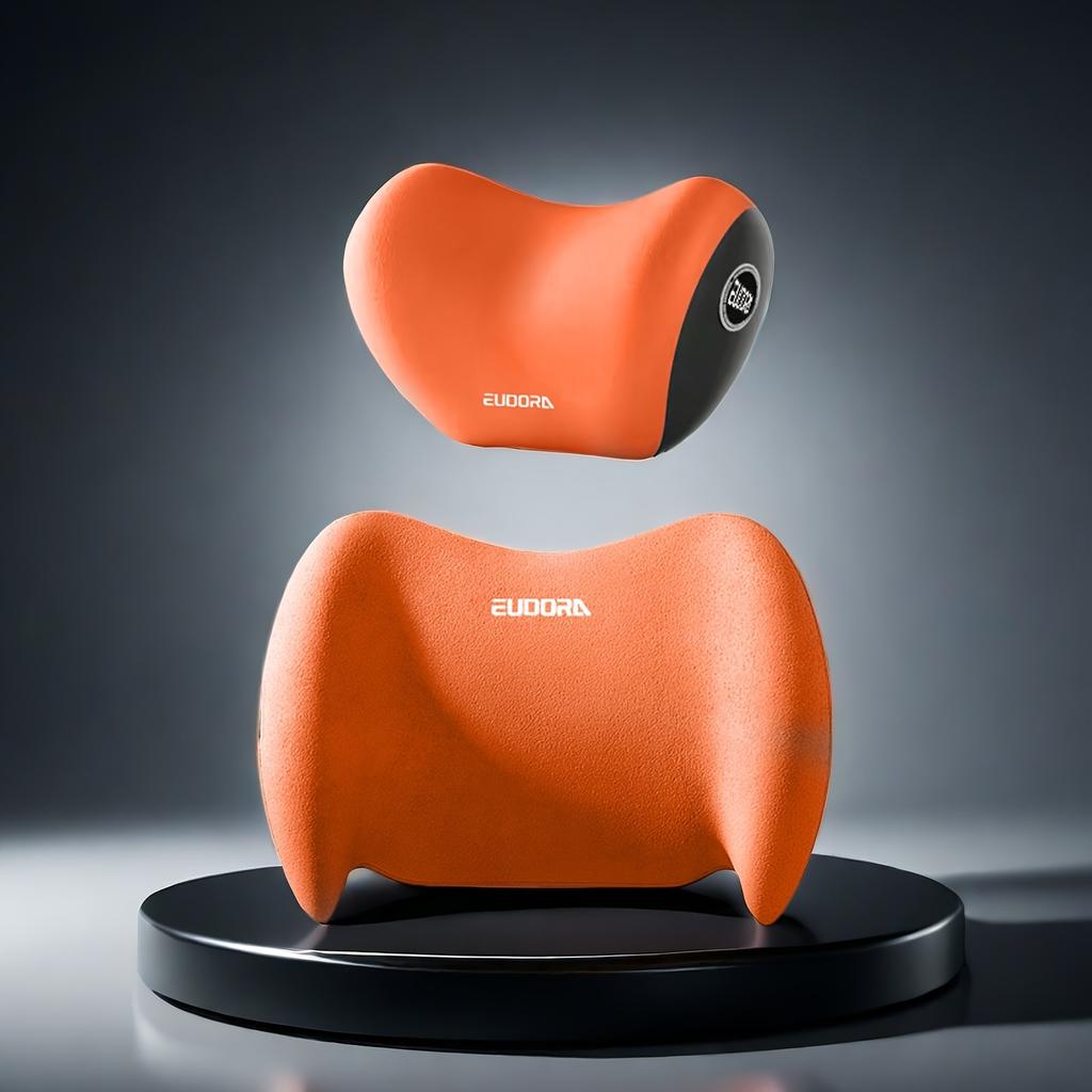 1 Set of 2 Ergonomic Car Seats 1 Headrest 1 Lumbar Pillow Support Combo Set Is Suitable for Various Models of Seats, Easy To Install, Ideal Gift