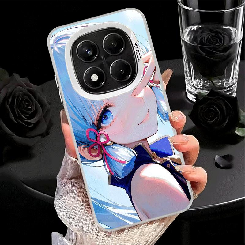 Genshin Impact Kamisato Ayaka Weiche Handyhülle für Xiaomi Redmi Note 13 14 15 Pro Plus 12S 12 11S 11 11T 10S 10 Stoßfeste Abdeckung