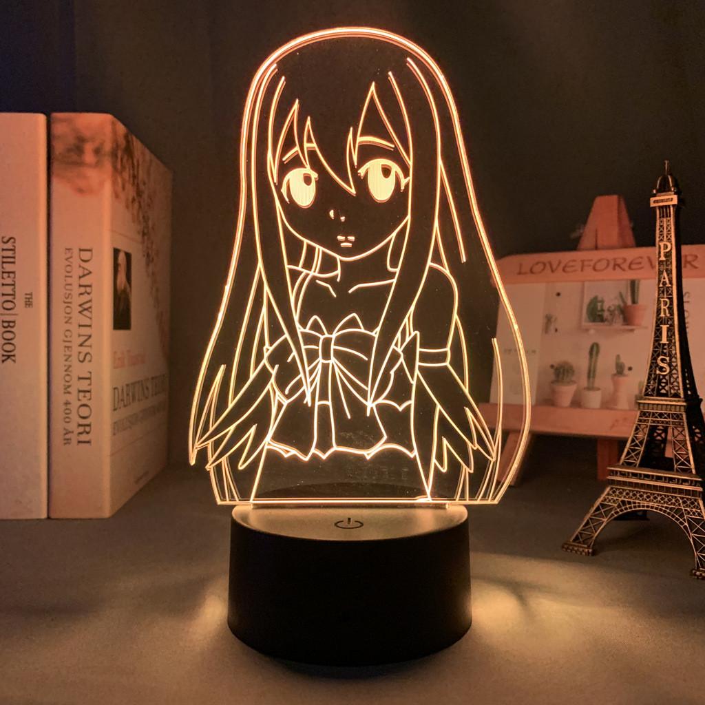 Night 3d Lights Boys Girls Fairy Tail Action Figure Fairy Lamp 16 Remote Colors