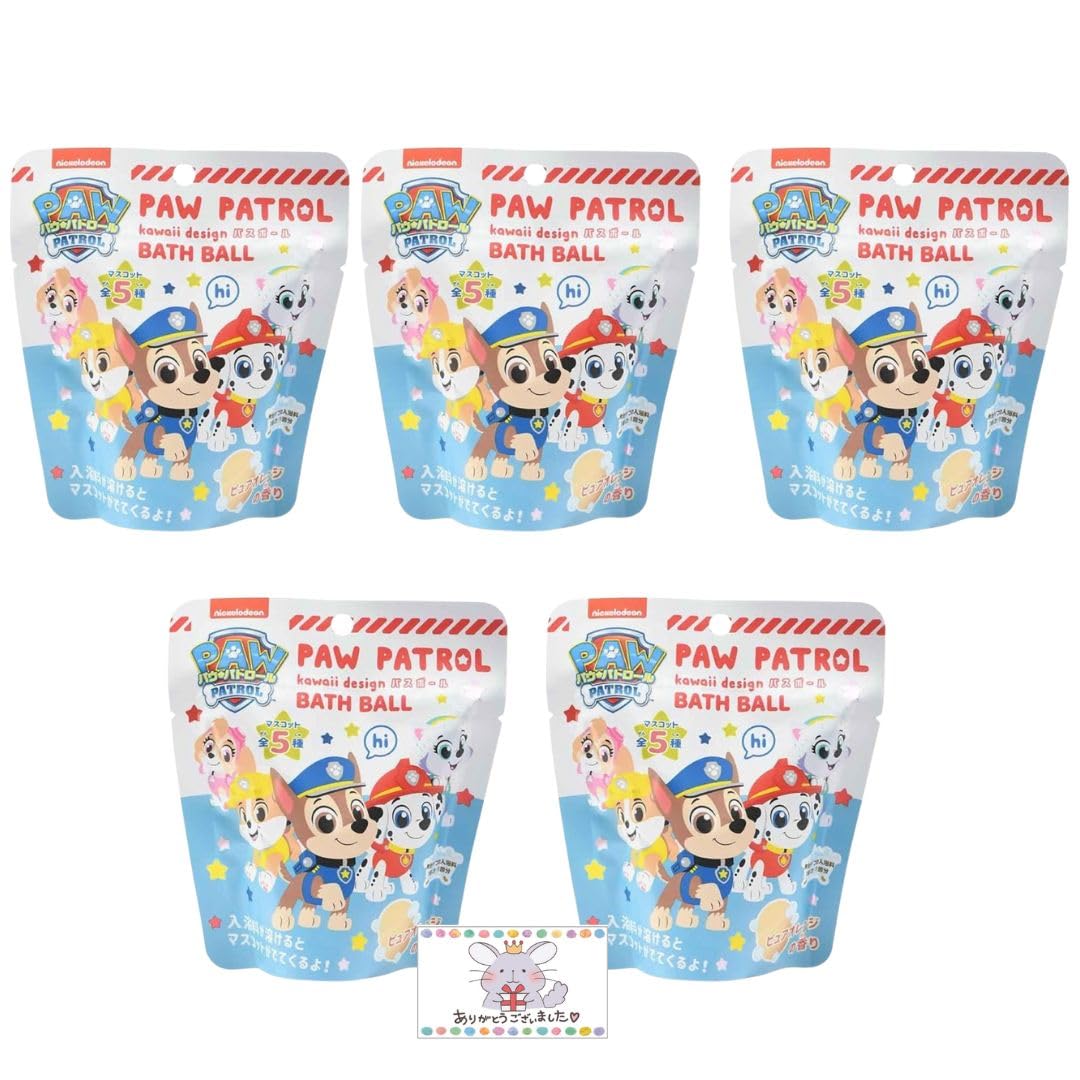 

[Bulk Purchase] Set of 5 Paw Patrol Cute Design Bath Balls - Includes our original thank you card