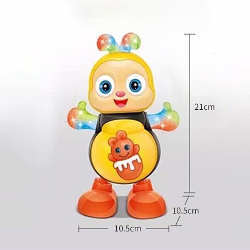 Dancing Bee Electric Toys For Kids Swinging Bee Musical Dancing Bee Toy Electronic Cartoon Toy Preschool Learning Toys