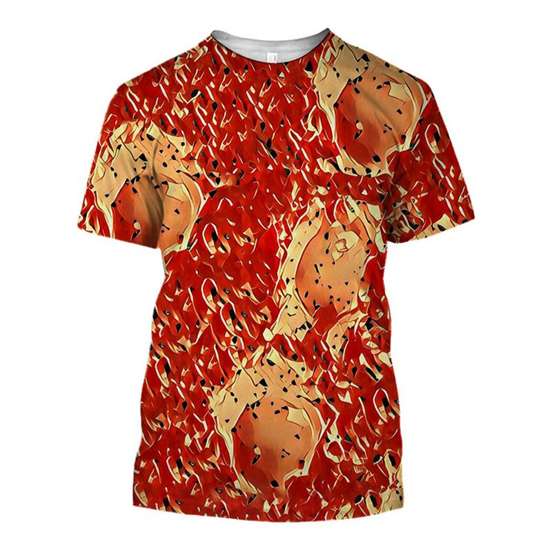 3D Printed Creative Tomato T Shirt For Women Vegetable Art Pattern Tees Summer Loose Round Neck Tops Short Sleeves Women T-Shirts