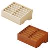Compact Solid Wood Cell Phone Organizer Storage Box with 12 Compartments for Centralized Management