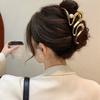 Dámska kovová spona do vlasov s krížovým krabom, hviezdou a mašľou, nepravidelný vlnitý tvar, elegantná geometrická sponka do vlasov, vlasové doplnky