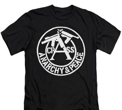 Crass - Maglietta Anarchia e Pace, Band Musicale Indie Rock Punk Gotica Unisex
