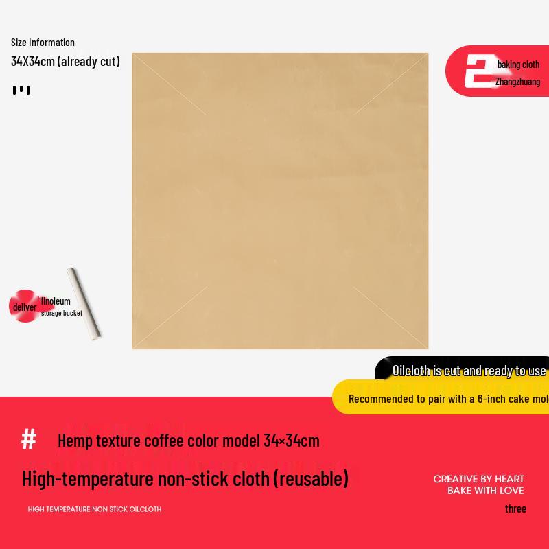 Non-Stick, Reusable, High-Temperature Baking Paper for Cakes, Household & Commercial Use