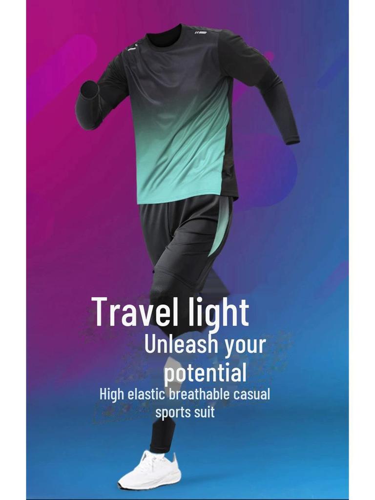 Men's Quick-Dry Running Suit: Tracksuit for Gym, Marathon, Cycling, Basketball & Morning Run