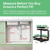 Under Sink Organizer, 2 Packs 2 Tier Under Sink Organizers and Storage, Slide Out Pull Out Cabinet Organizer Shelf, Metal Sliding Drawer for Kitchen