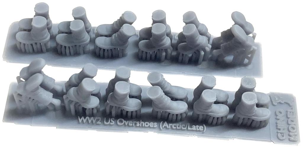 Chino Model WW2 US Overshoes Late Model Parts for Plastic Models 1/35 CM-183 (People)