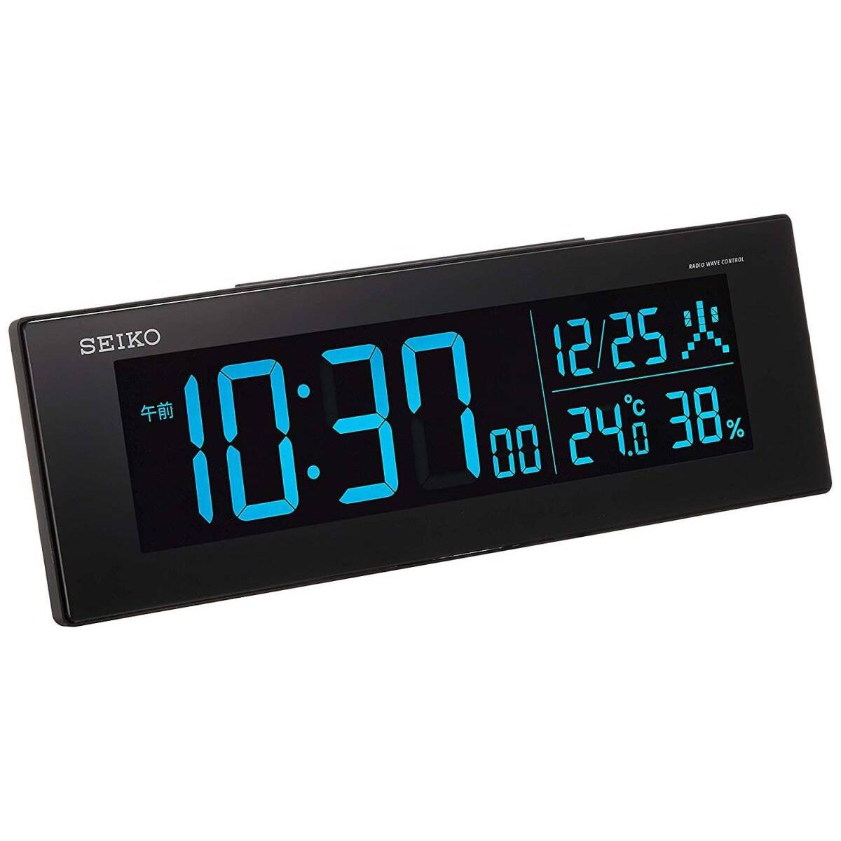 Used Seiko Clock Seiko Clock Table Clock Alarm Clock Radio Digital AC Color LCD Series