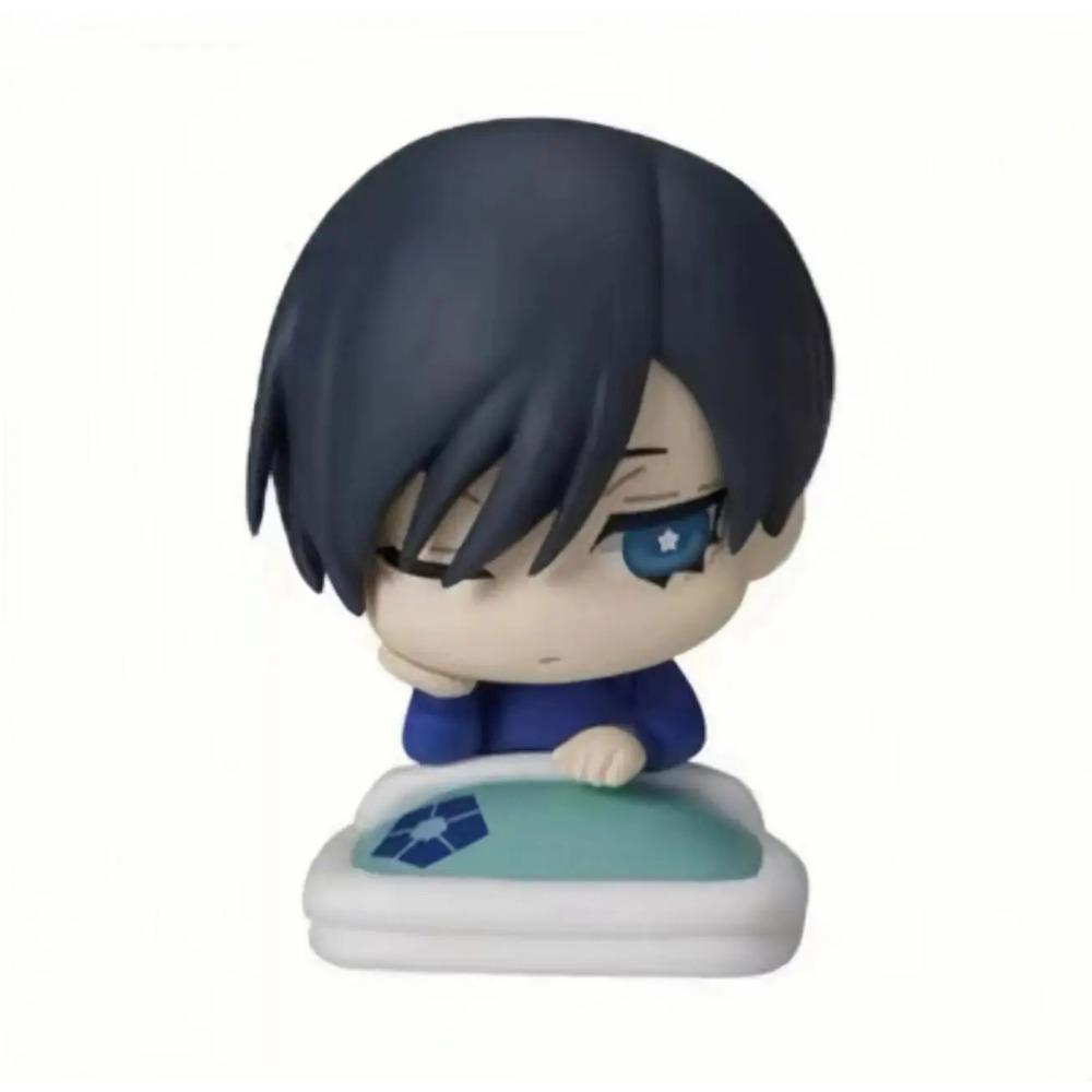 BLUE LOCK Action Figure Sleep Gacha Cute Cartoon Ornament Isagi Yoichi Chigiri Hyoma Nagi Seishiro Rin Itoshi Model Toy