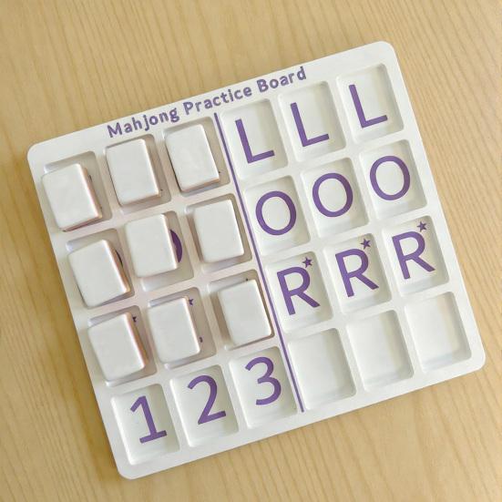 Bærbar Mahjong Øvelsesbræt 3D-printet Mahjong Solo Træningsværktøj Amerikansk Mahjong Strategihjælp Letvægts Mahjong Spillere Øvelsesværktøjer
