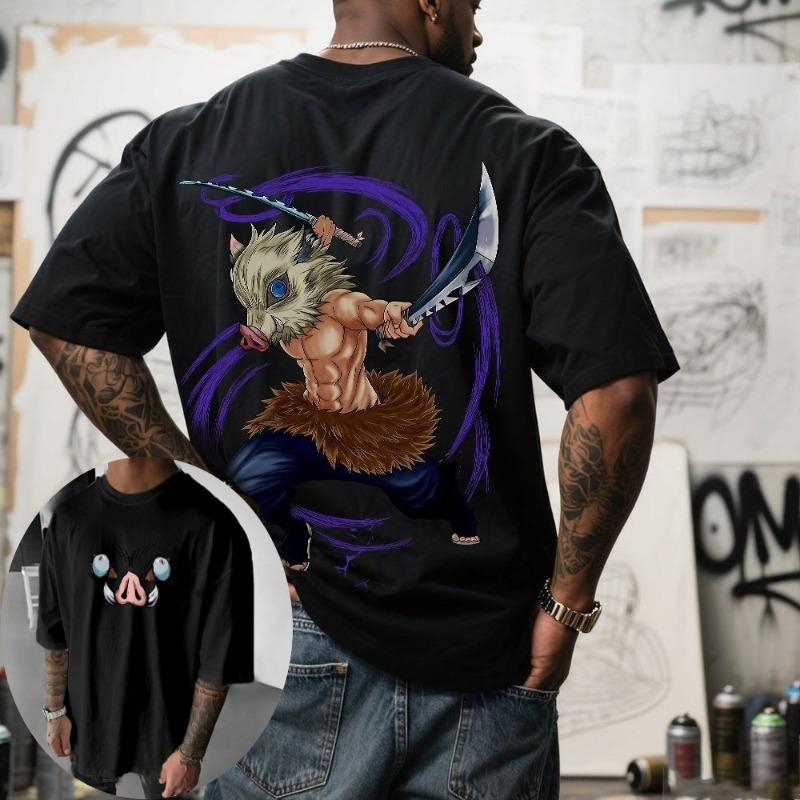 Demon Slayer Blade Mouth Pingyi Zhizhu Mens Tshirt 2026 SpringSummer New Y2K Super Style Mens and Womens Streetwear S