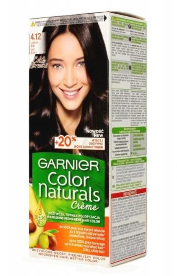 Garnier Nutrisse Permanent Hair Color Creme - Icy Brown 4.12 (1 Kit)