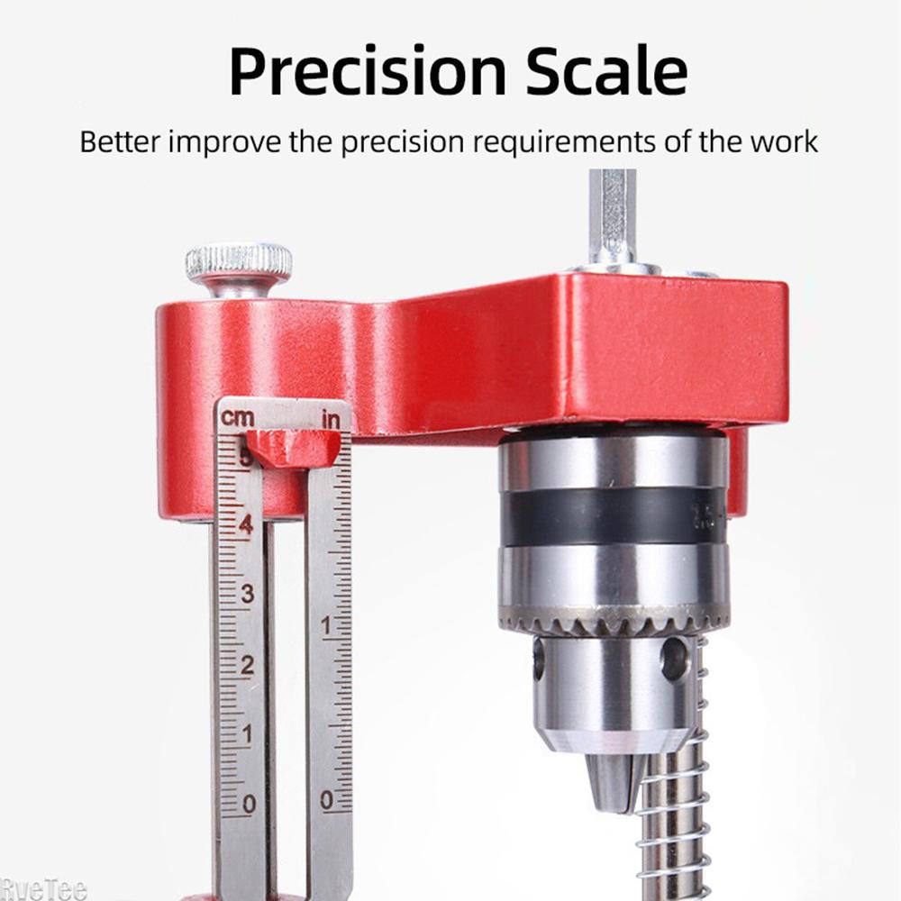 Adjustable Woodworking Drill Locator Punch Locator Hole Drill Guide Drilling Template Guide Tool Alloy Steel Bar Plastic Base