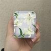 Cute Lily Flower Print Earphone Case for Apple AirPods 4 1 2 Pro2 Pro Bluetooth Headphone Cover Protective Soft TPU Cover Cases