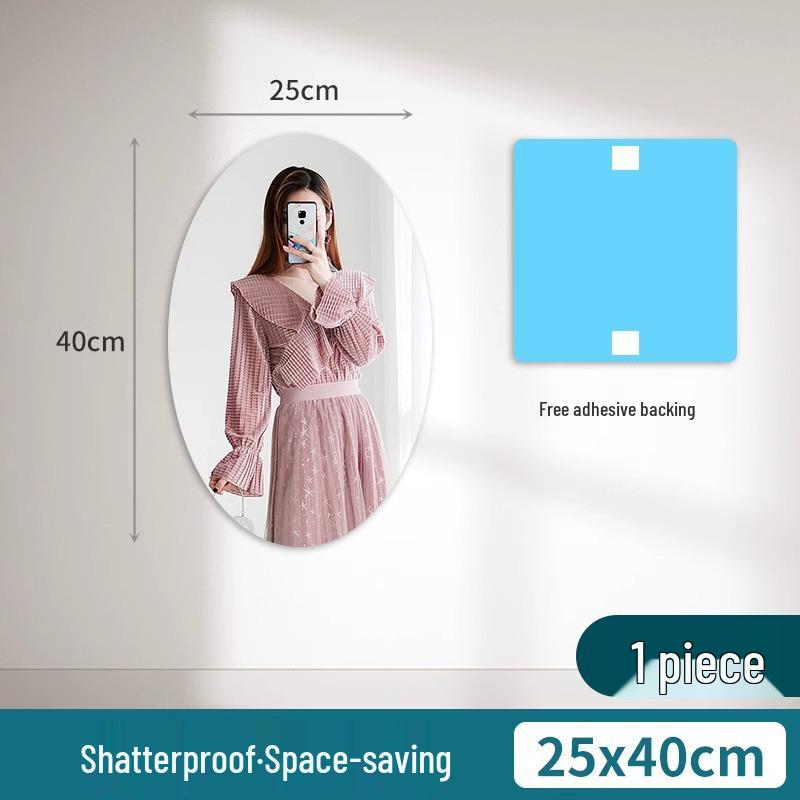 High-Definition Full Body Wall-Mounted Self-Adhesive Acrylic Dressing Mirror