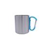 Camping Stainless Steel Carabiner Coffee Cup - Portable, Double-Layer, Available In Large and Small Sizes for Outdoor Sports